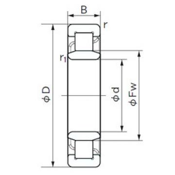 підшипник NU 2224 E NACHI