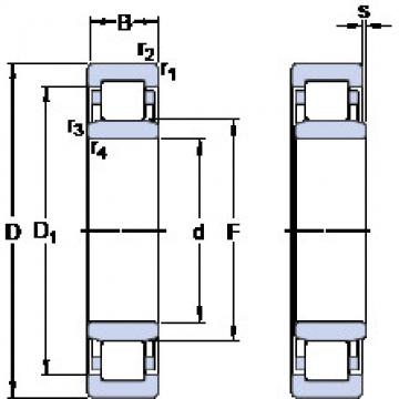 підшипник NU 222 ECM SKF