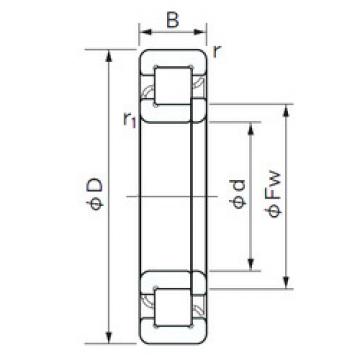 підшипник NUP 218 E NACHI