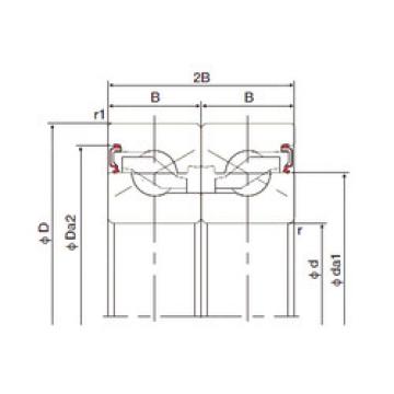 підшипник 40TAB07DB-2LR NACHI