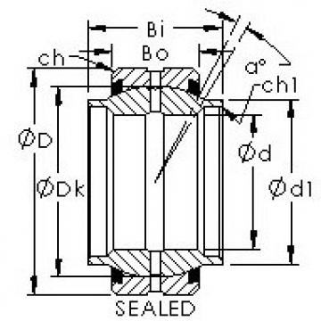 підшипник GEEM100ES-2RS AST