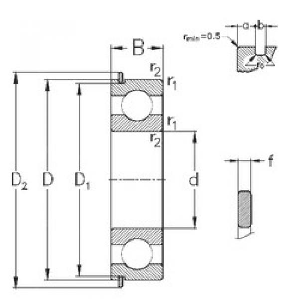 підшипник 6217-NR NKE #1 image