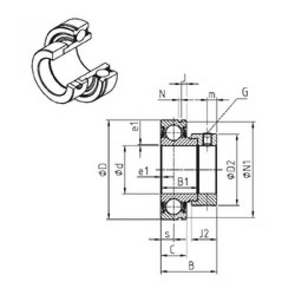 підшипник CES205-14 SNR #1 image