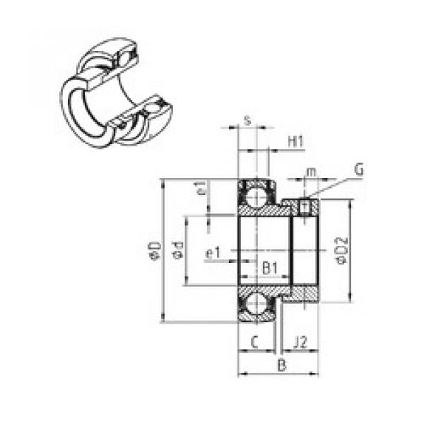 підшипник ES203-11 SNR #1 image