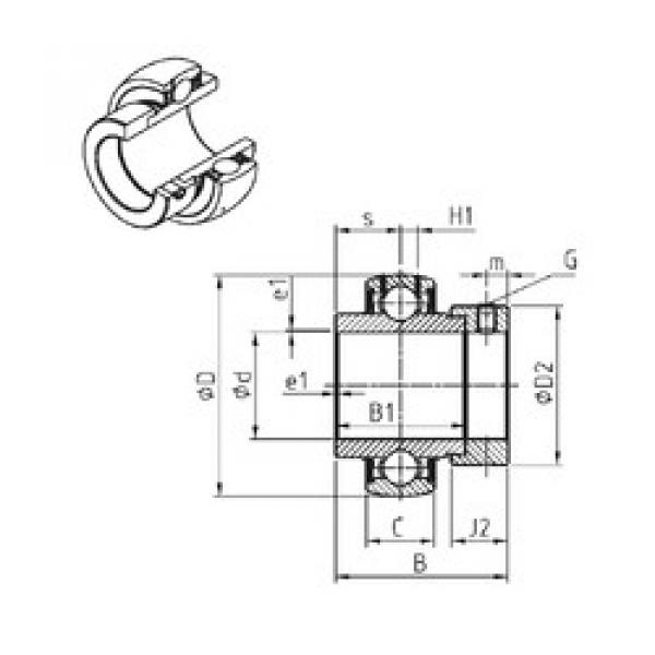 підшипник EX310-30 SNR #1 image