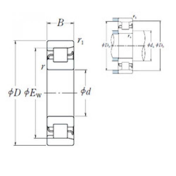 підшипник NF 212 NSK #1 image