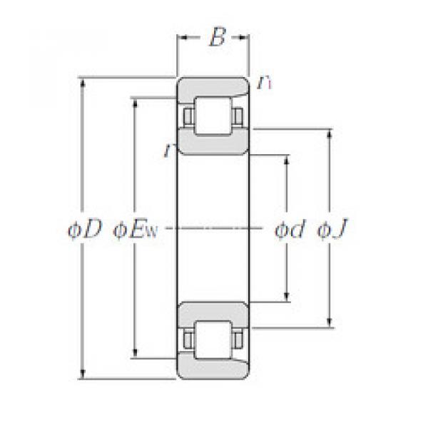 підшипник NF322 NTN #1 image