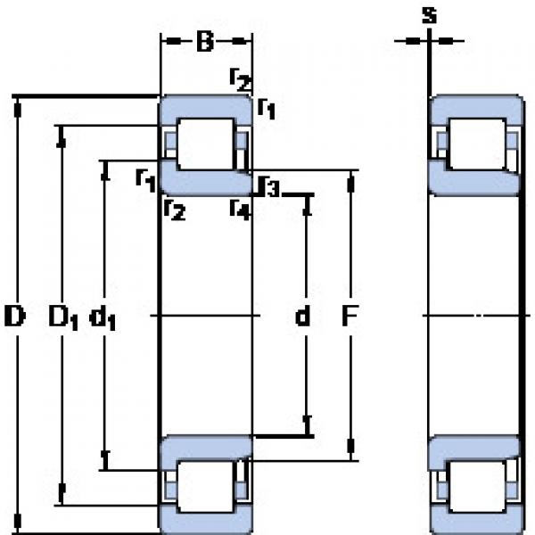 підшипник NJ 211 ECJ SKF #1 image