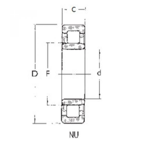 підшипник NU304 FBJ #1 image