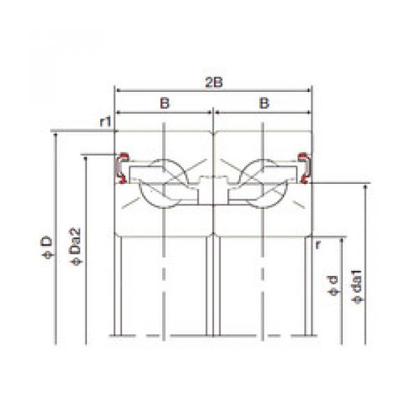 підшипник 40TAB07DB-2LR NACHI #1 image