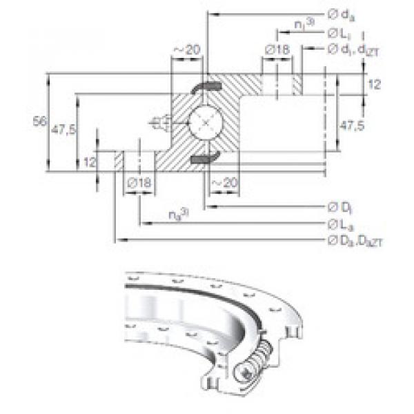 підшипник VLU 20 0414 INA #1 image