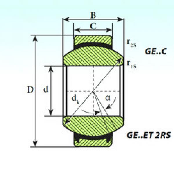 підшипник GE 220 ET 2RS ISB #1 image