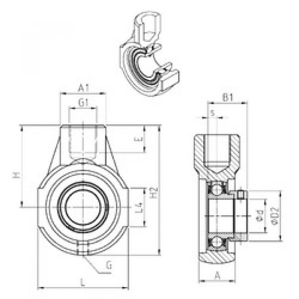 підшипник ESEHE204 SNR #1 image