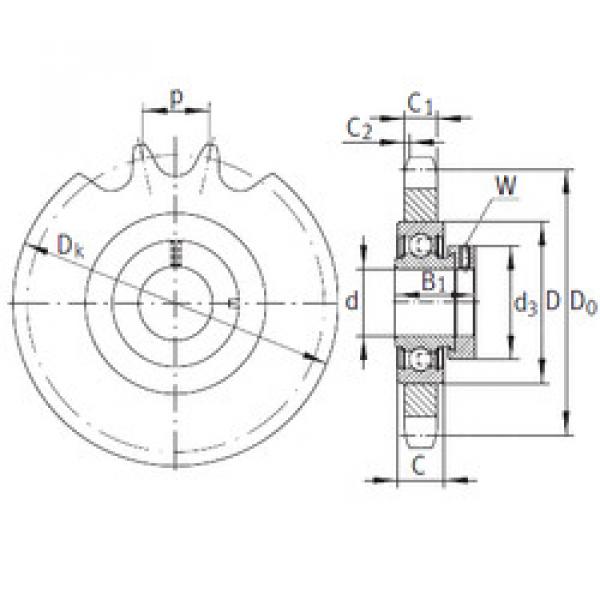 підшипник KSR15-B0-12-10-13-08 INA #1 image