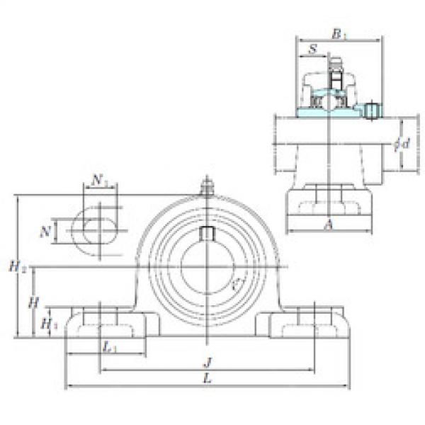 підшипник NAPK206-18 KOYO #1 image