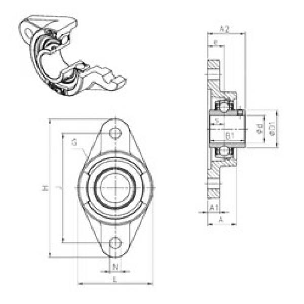 підшипник UCFL328 SNR #1 image