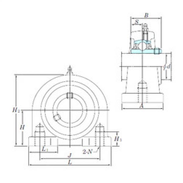 підшипник UCPA208-24 KOYO #1 image